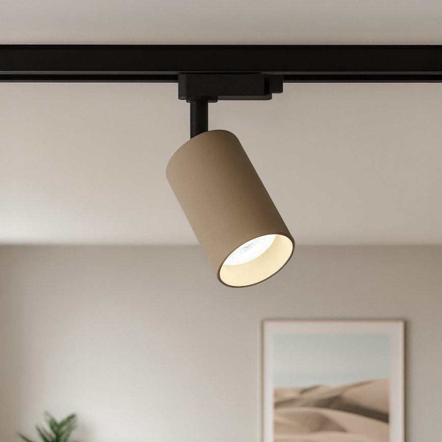 Riktbar spot för 1-fas skensystem PIPE 1xGU10/10W/230V beige