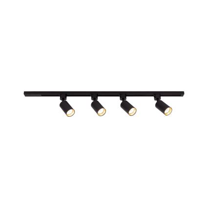 Riktbar spot för skensystem TRACER 4xGU10/10W/230V 1 m svart