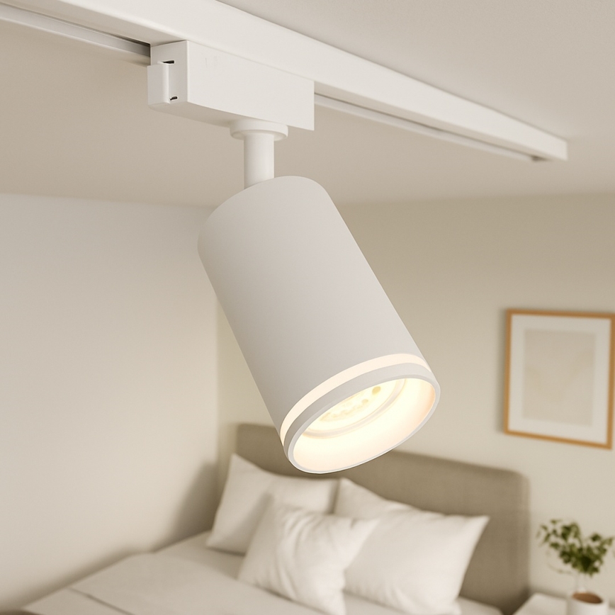 Riktbar spotlight för skensystemet PIPE 3xGU10/10W/230V, vit