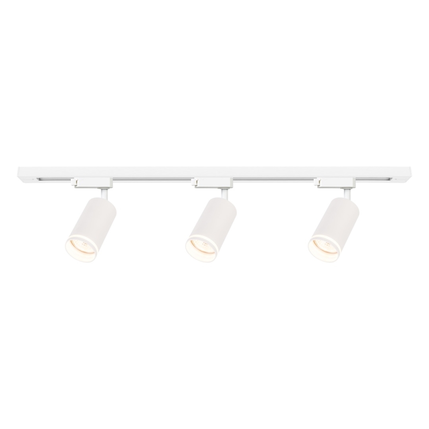 Riktbar spotlight för skensystemet PIPE 3xGU10/10W/230V, vit