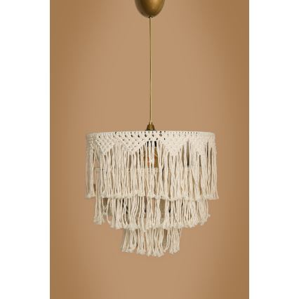 RIMINI Pendellampa 1xE27/40W/230V Creme