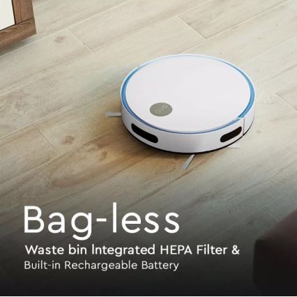 Robotdammsugare vit/blå + fjärrkontroll
