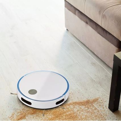 Robotdammsugare vit/blå + fjärrkontroll