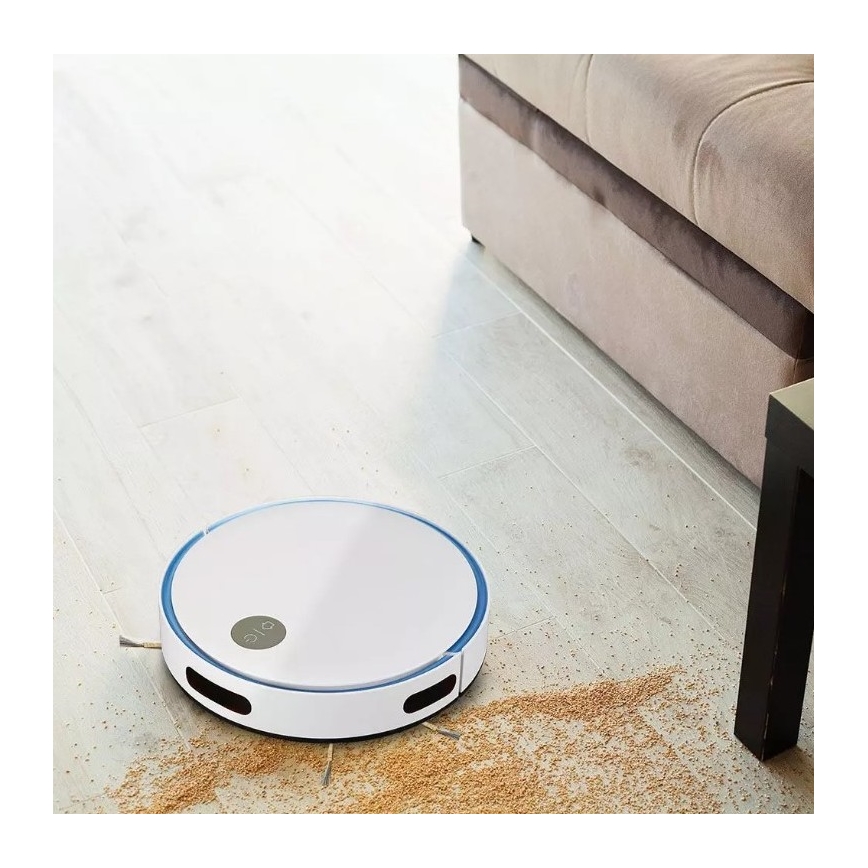 Robotdammsugare vit/blå + fjärrkontroll