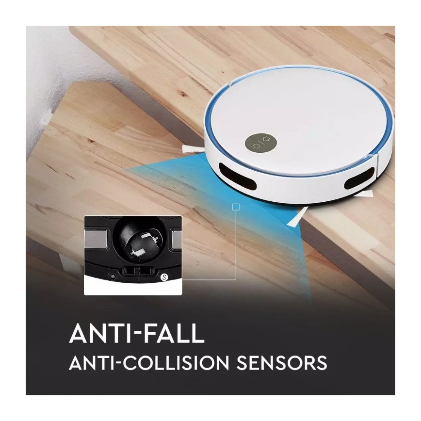 Robotdammsugare vit/blå + fjärrkontroll