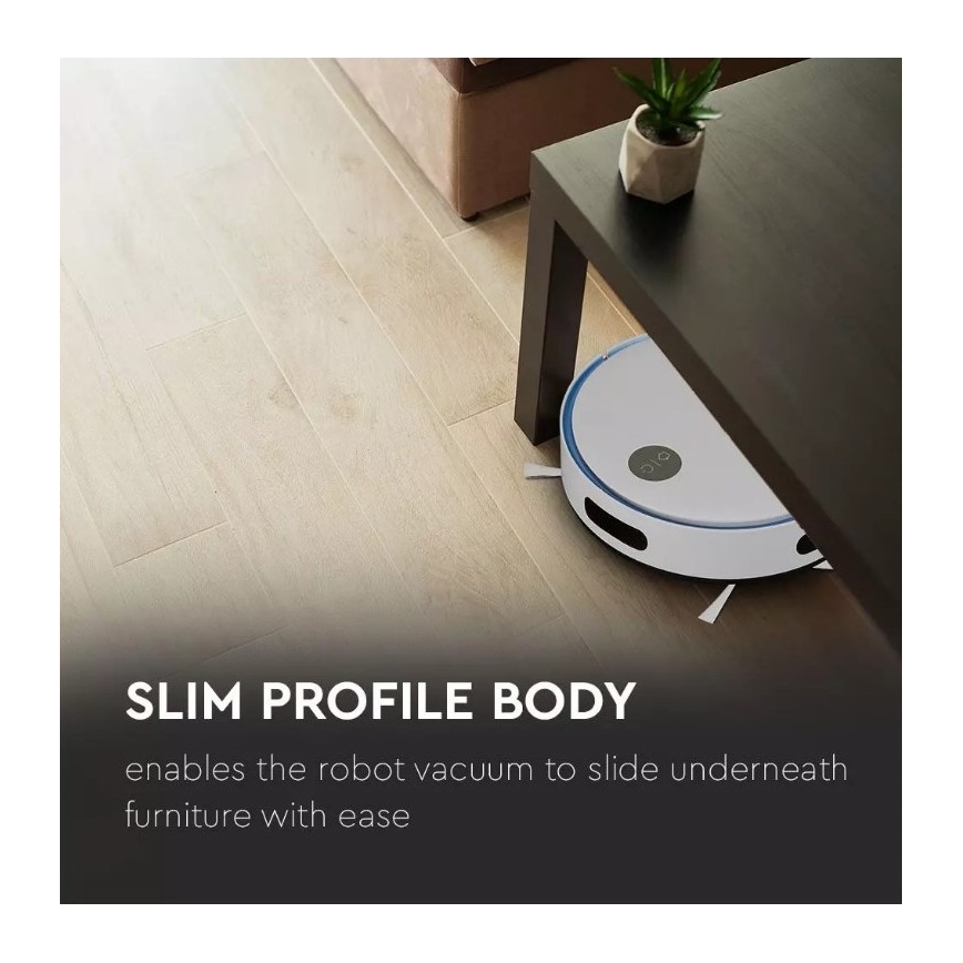 Robotdammsugare vit/blå + fjärrkontroll