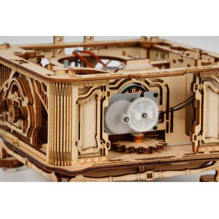 RoboTime - 3D Mekaniskt pussel i trä Grammofon (manual drive)