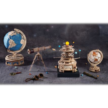 RoboTime - 3D Mekaniskt pussel i trä Planetarium