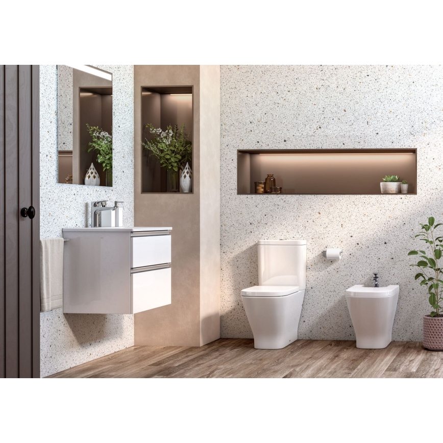 Roca A342477000 - Toalettstol GAP keramik/vit