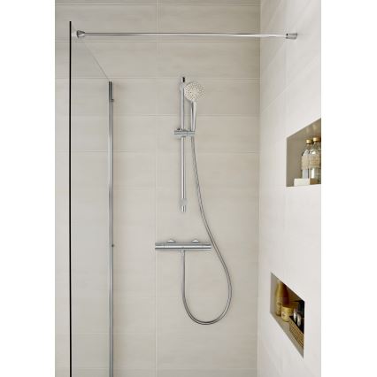 Roca A5A2E18C00 - Dusch termostatisk tap T-500 skinande krom