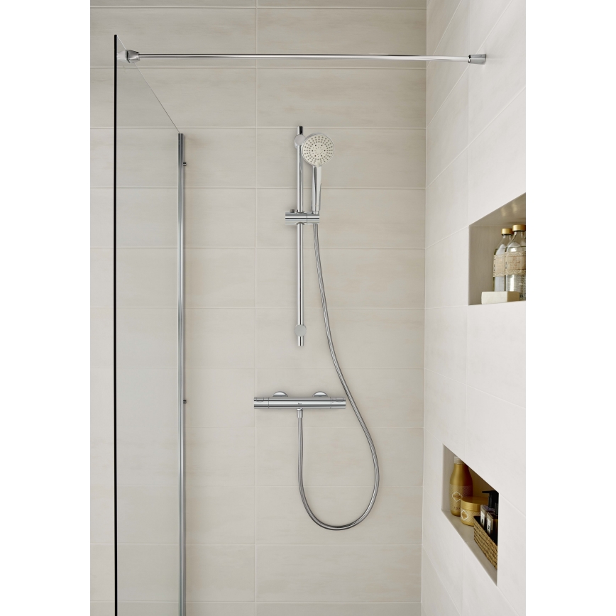 Roca A5A2E18C00 - Dusch termostatisk tap T-500 skinande krom