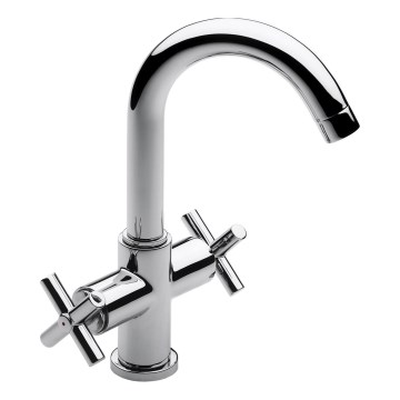 Roca A5A3043C00 - Kran till handfat + avlopp med bräddavlopp LOFT 27 cm skinande krom