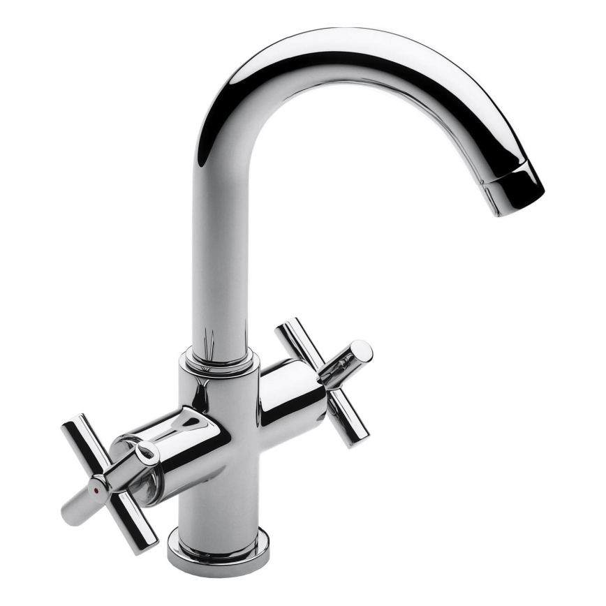 Roca A5A3043C00 - Kran till handfat + avlopp med bräddavlopp LOFT 27 cm skinande krom