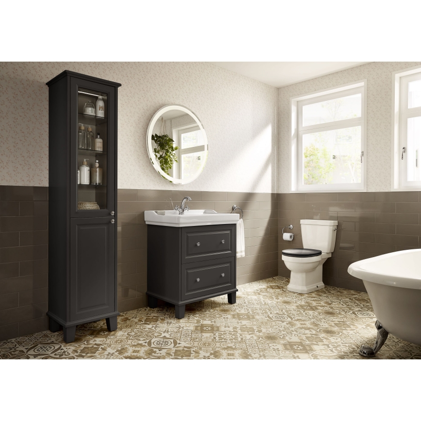 Roca A5A3A4BC00 - Kran till handfat + avlopp med bräddavlopp CARMEN 17,8 cm skinande krom
