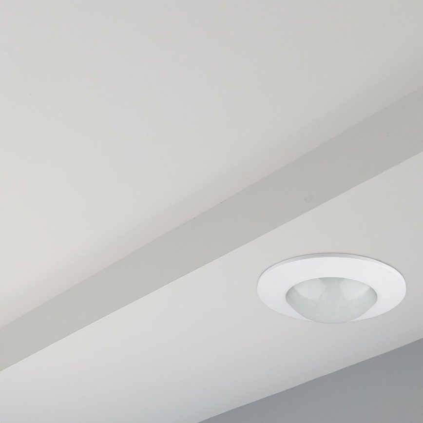 Rörelsesensor infälld PIR 360° 300W/230V vit