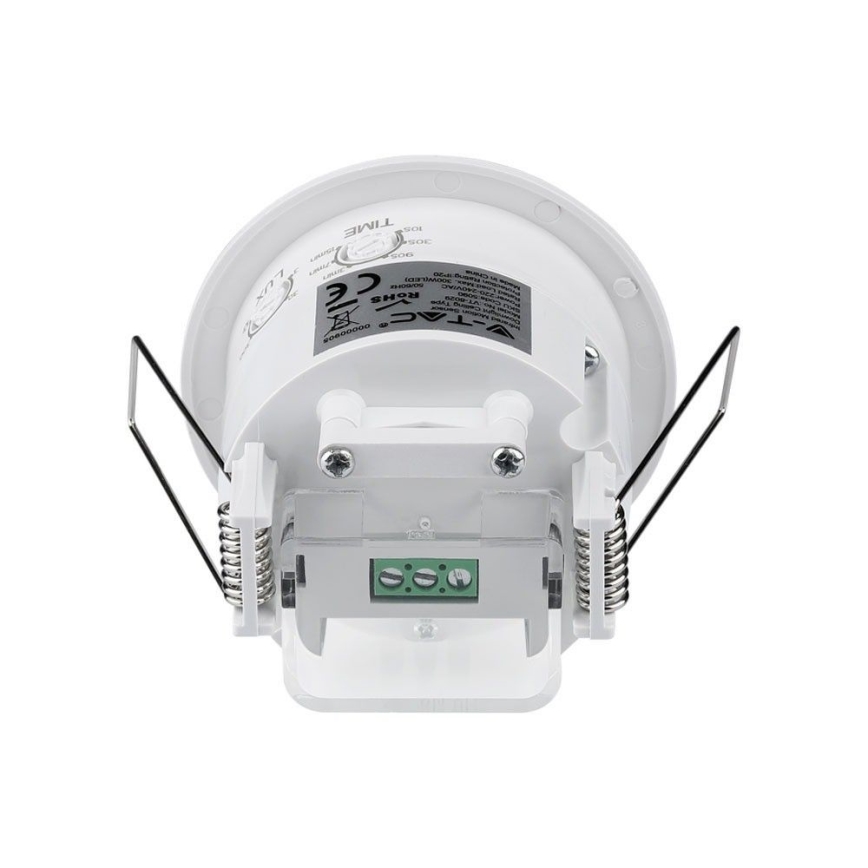 Rörelsesensor infälld PIR 360° 300W/230V vit