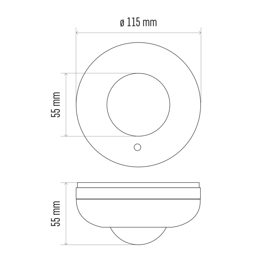 Rörelsesensor Mikrovågsugn PIR B 360° 1200W/230V vit