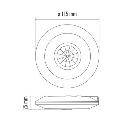 Rörelsesensor Mikrovågsugn PIR B 360° 2000W/230V vit