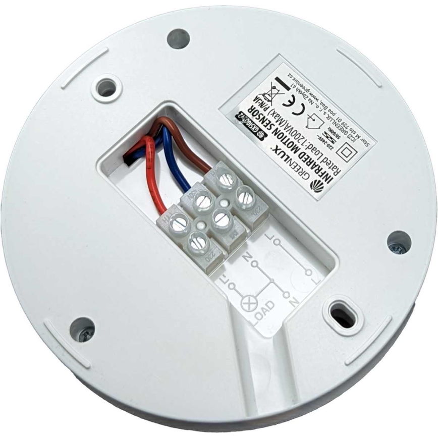 Rörelsesensor PIR 1200W/230V