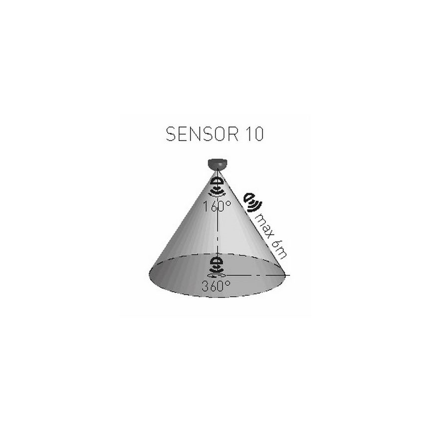 Rörelsesensor PIR 1200W/230V