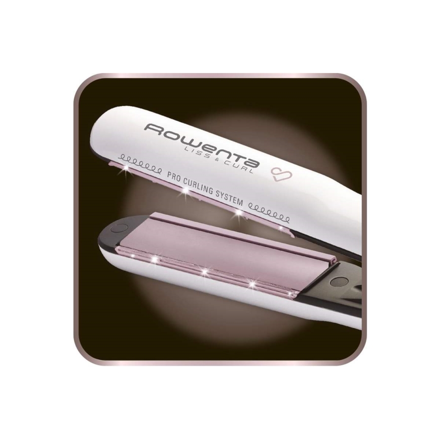 Rowenta - 2-i-1 hårplattång PREMIUM CARE LISS&CURL