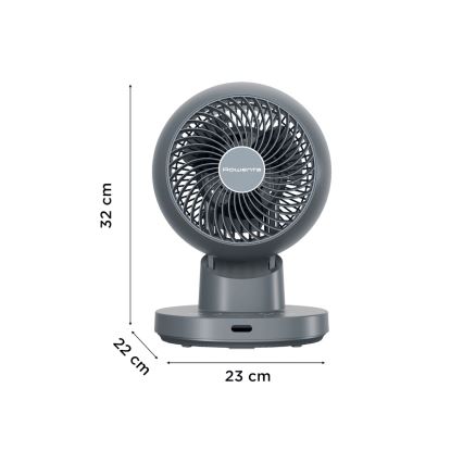 Rowenta - Bordsfläkt TURBO SWIFT COMPACT 230V blå + fjärrkontroll