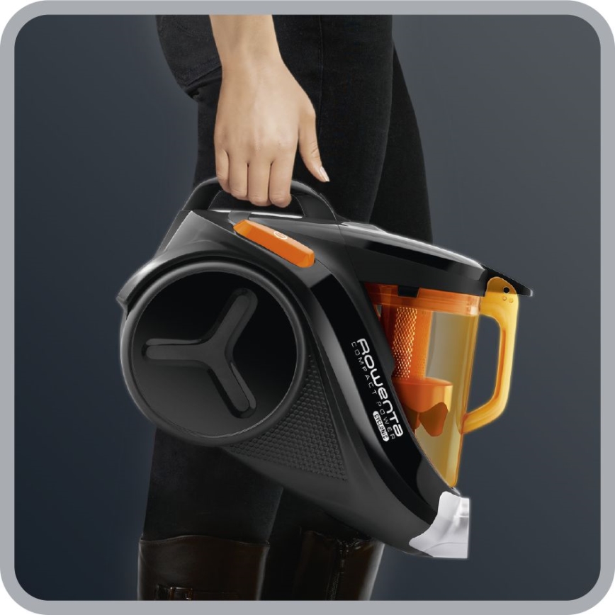 Rowenta - Dammsugare utan påse COMPACT POWER 1,5l 750W/230V svart/orange