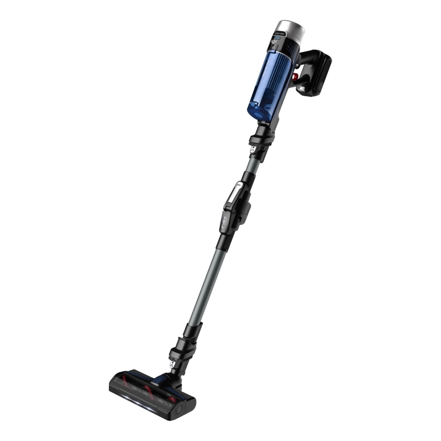 Rowenta - Skaftdammsugare med mopp X-FORCE FLEX ANIMAL AQUA AUTO 04.01.2001 250W/25,2V 2500 mAh svart/blå
