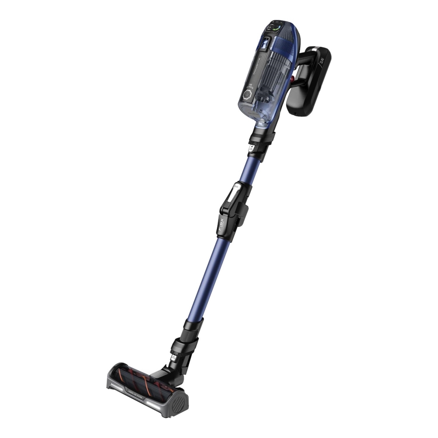 Rowenta - Skaftdammsugare med mopp X-FORCE FLEX ANIMAL AQUA AUTO 3i1 480W/32,4V 2500 mAh blå