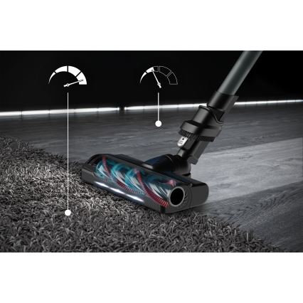 Rowenta - Skaftdammsugare med mopp X-FORCE FLEX ANIMAL AQUA AUTO 04.01.2001 250W/25,2V 2500 mAh svart/blå