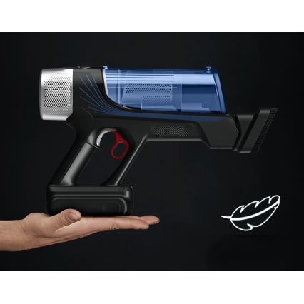 Rowenta - Skaftdammsugare med mopp X-FORCE FLEX ANIMAL AQUA AUTO 04.01.2001 250W/25,2V 2500 mAh svart/blå