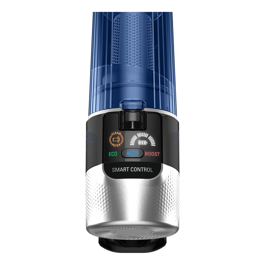 Rowenta - Skaftdammsugare med mopp X-FORCE FLEX ANIMAL AQUA AUTO 04.01.2001 250W/25,2V 2500 mAh svart/blå