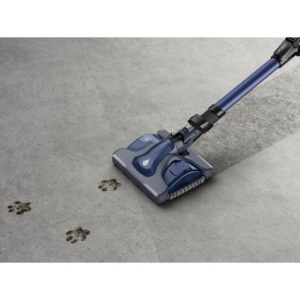 Rowenta - Skaftdammsugare med mopp X-FORCE FLEX ANIMAL AQUA AUTO 3i1 480W/32,4V 2500 mAh blå