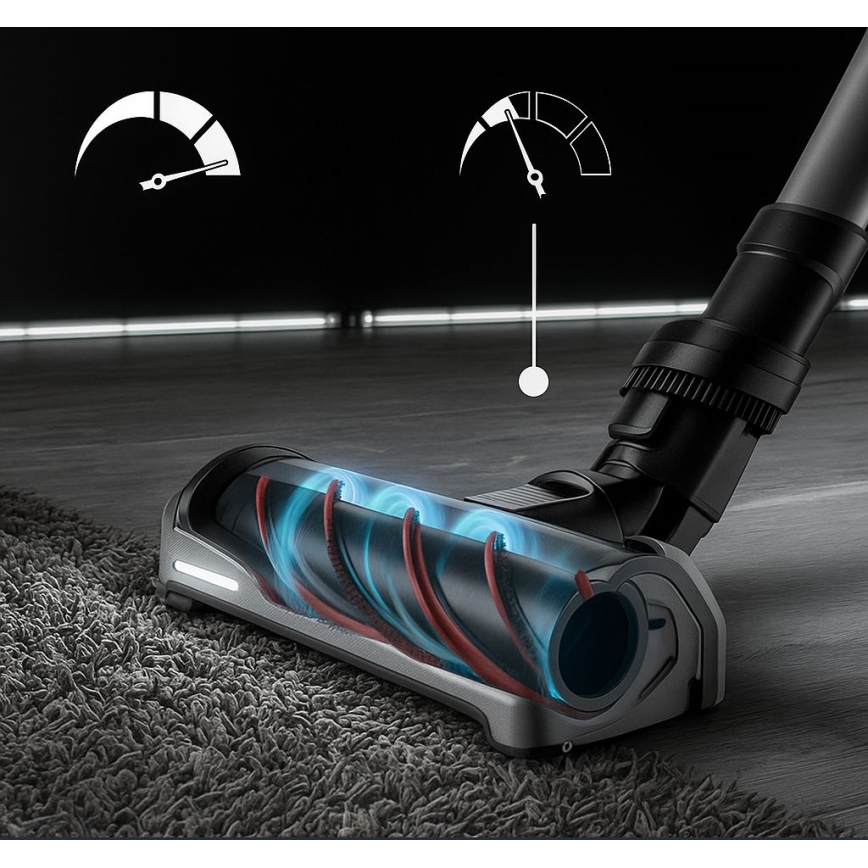 Rowenta - Skaftdammsugare med mopp X-FORCE FLEX ANIMAL AQUA AUTO 3i1 480W/32,4V 2500 mAh blå