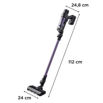 Rowenta - Skaftdammsugare X-PERT 2i1 140W/18V 2500 mAh lila