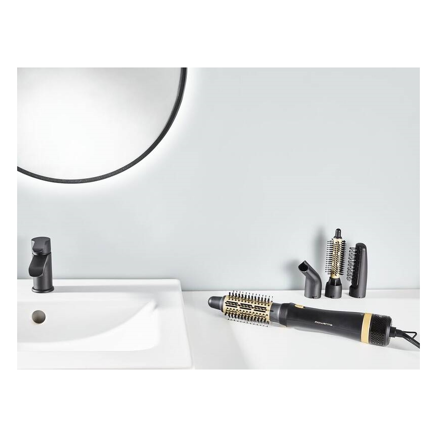 Rowenta - Varmluftsborste EXPRESS STYLE 800W/230V svart/guld