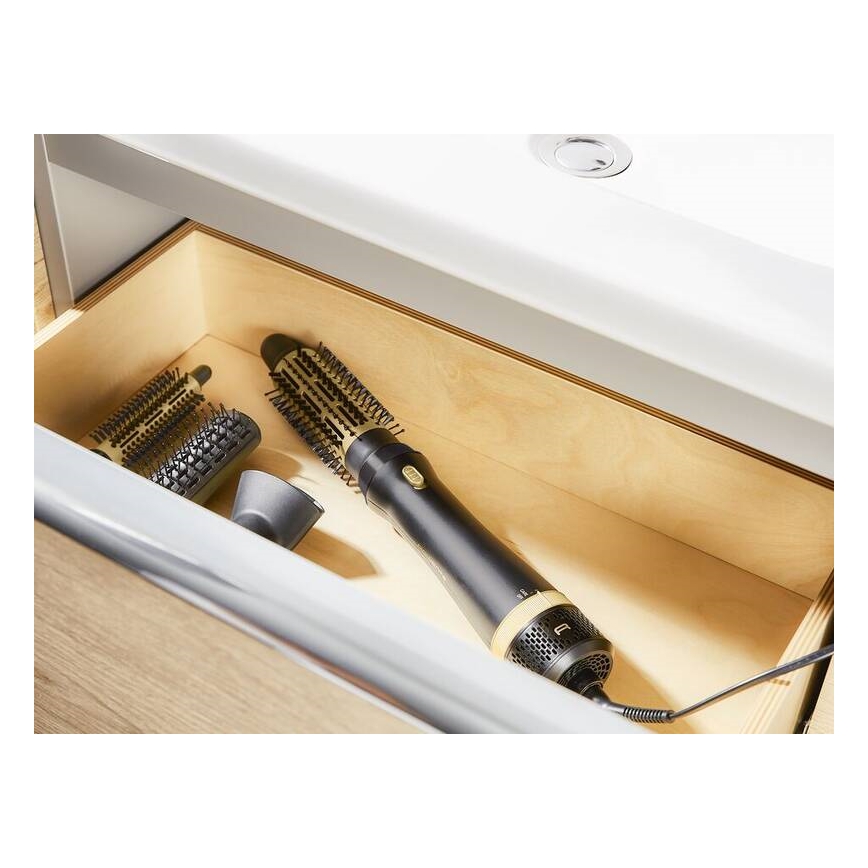 Rowenta - Varmluftsborste EXPRESS STYLE 800W/230V svart/guld