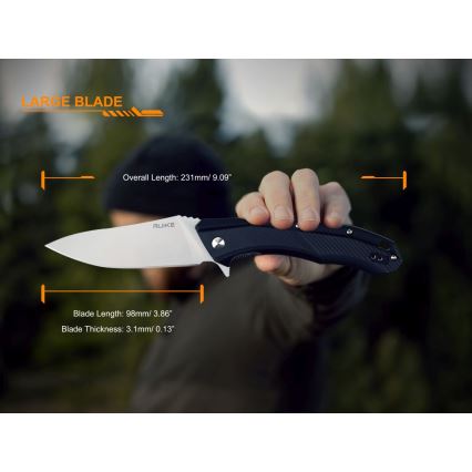 Ruike RUD198PB - Vikbar fickkniv 23,1 cm svart