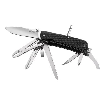 Ruike RULD51 - Multifunktionell fickkniv TREKKER 11,4 cm/17 funktioner svart