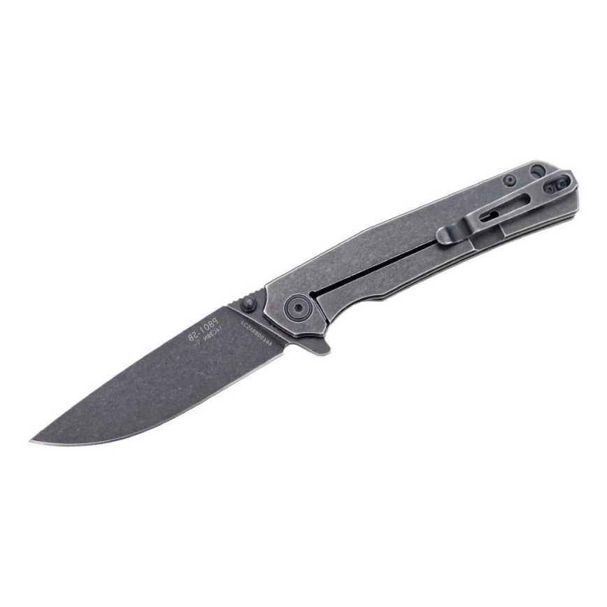 Ruike RUP801SB - Vikbar fickkniv 20 cm grå