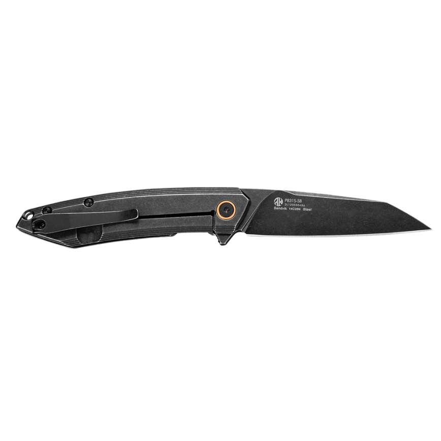Ruike RUP831SSB - vikbar kompakt kniv 19,5 cm svart