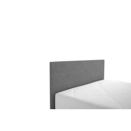 Upphöjd säng med förvaringsutrymme och madrass DARIA 120x200 cm grå
