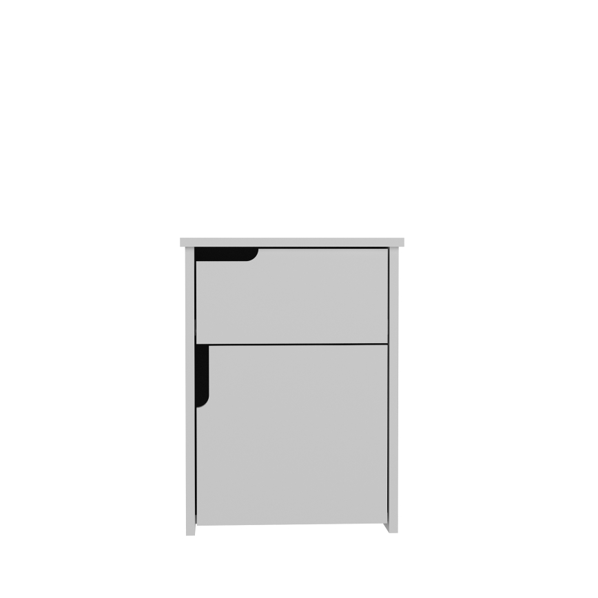 Sängbord ASRA 60x45 cm vit