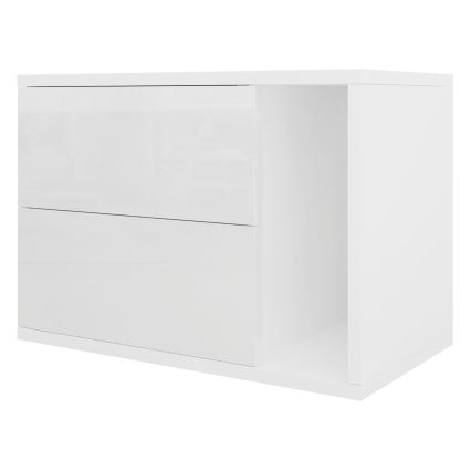 Sängbord BECE 40x57 cm vit