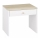 Sängbord BUBO 58x69 cm vit/beige