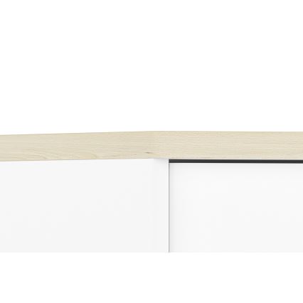 Sängbord BUBO 58x69 cm vit/beige