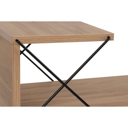 Sängbord CROSS 55x50 cm brun