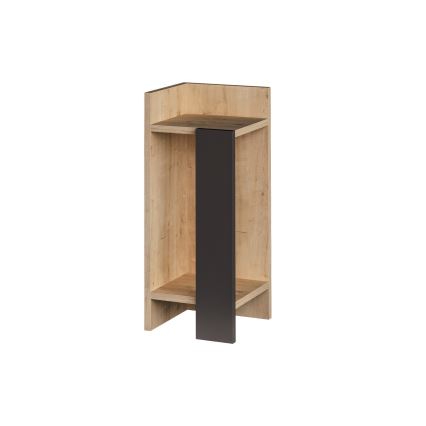 Sängbord ELOS 60x25 cm brun/antracit