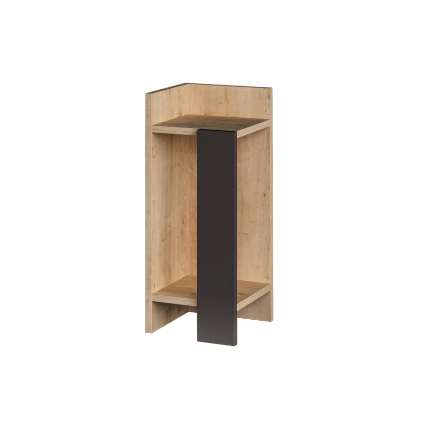 Sängbord ELOS 60x25 cm brun/antracit