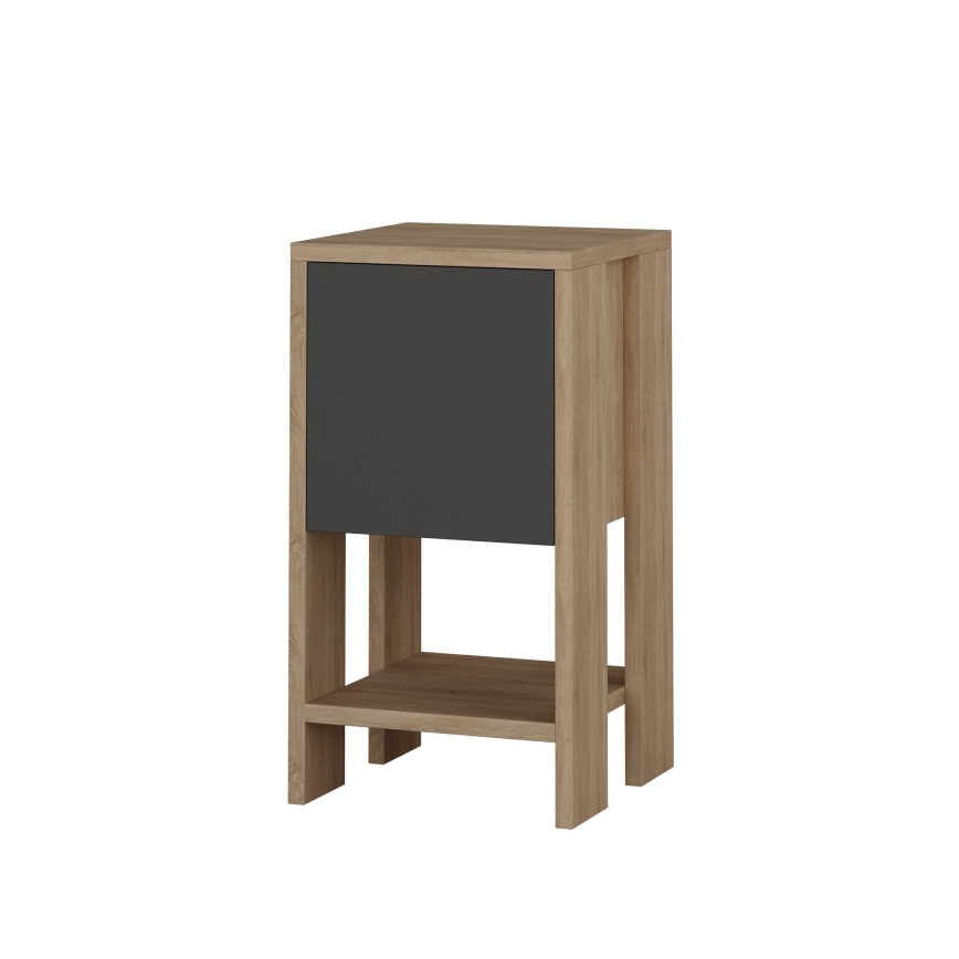 Sängbord EMA 55x30 cm brun/grå